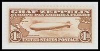 A Collection of United States 1930 Graf Zeppelin Airmail Stamps