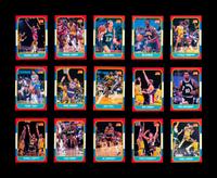 A Group of 49 1986 Fleer Basketball Cards, Including Multiple Rookies, Hall of Famers and Stars,