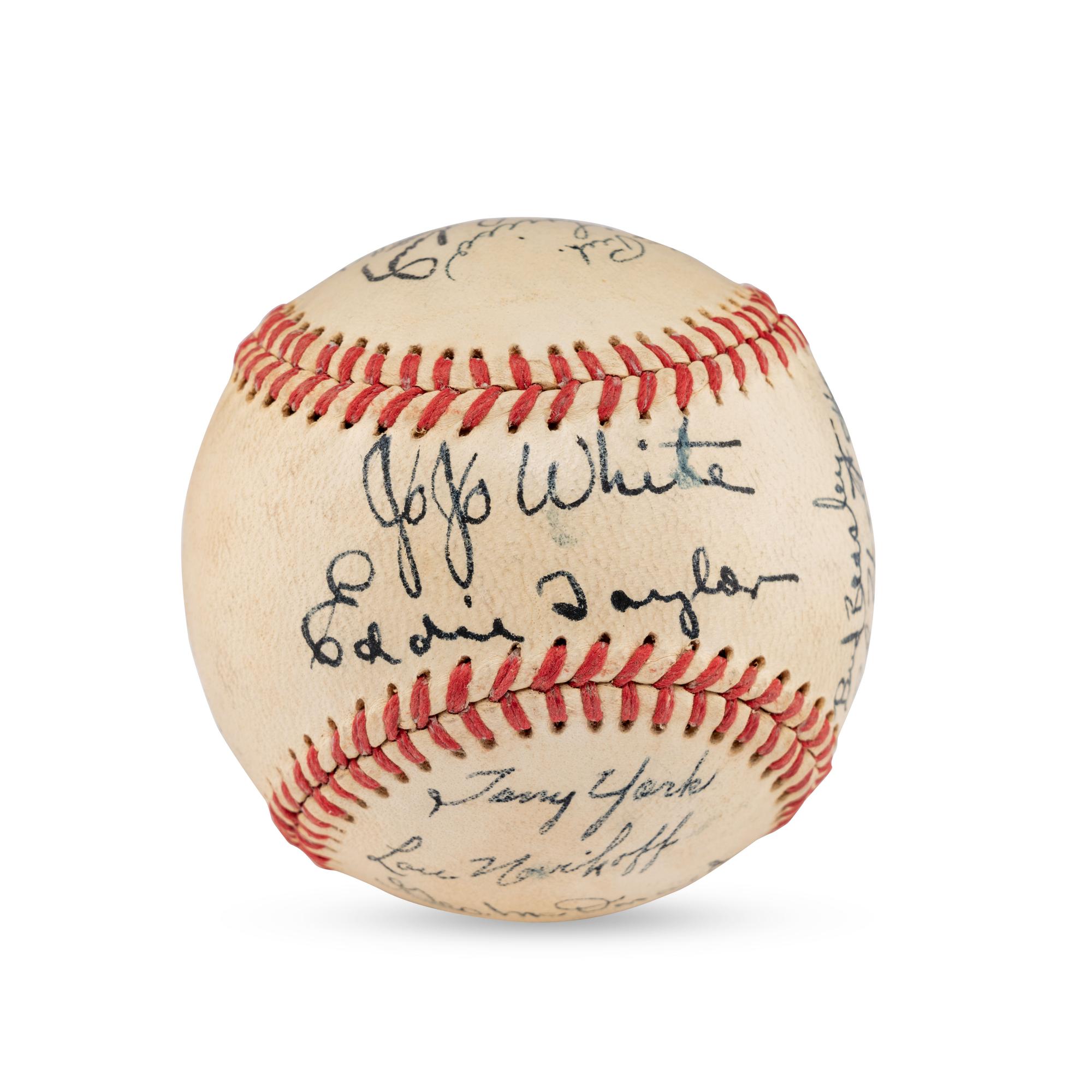 A 1948 Seattle Rainers Team Signed Autograph Baseball