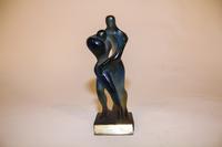 A Daum Pate de Verre Figural Group Height 8 1/2 inches. — SECOND HALF 20TH CENTURY