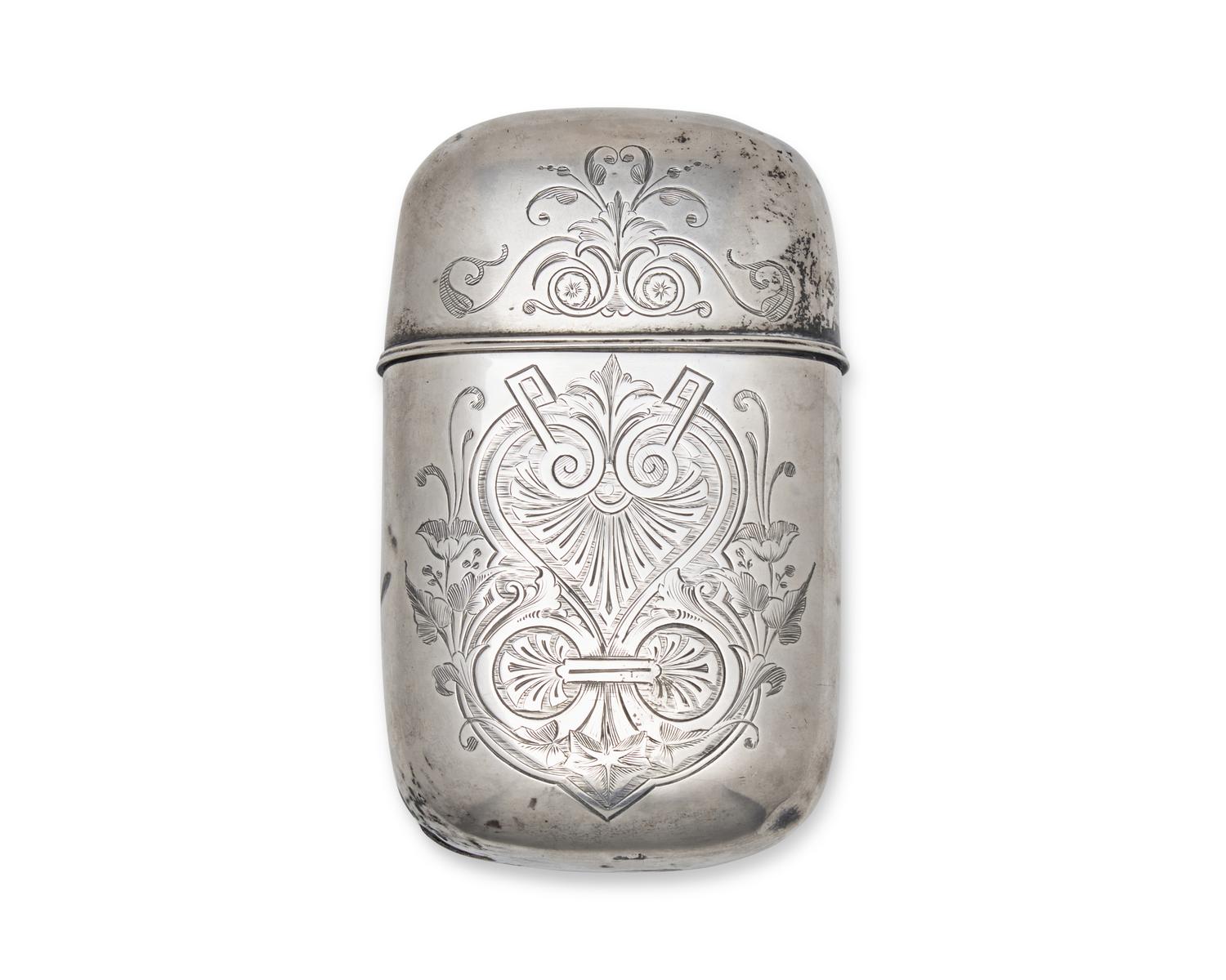 A Silver Presentation Flask for William S. Bond (1839-1892)