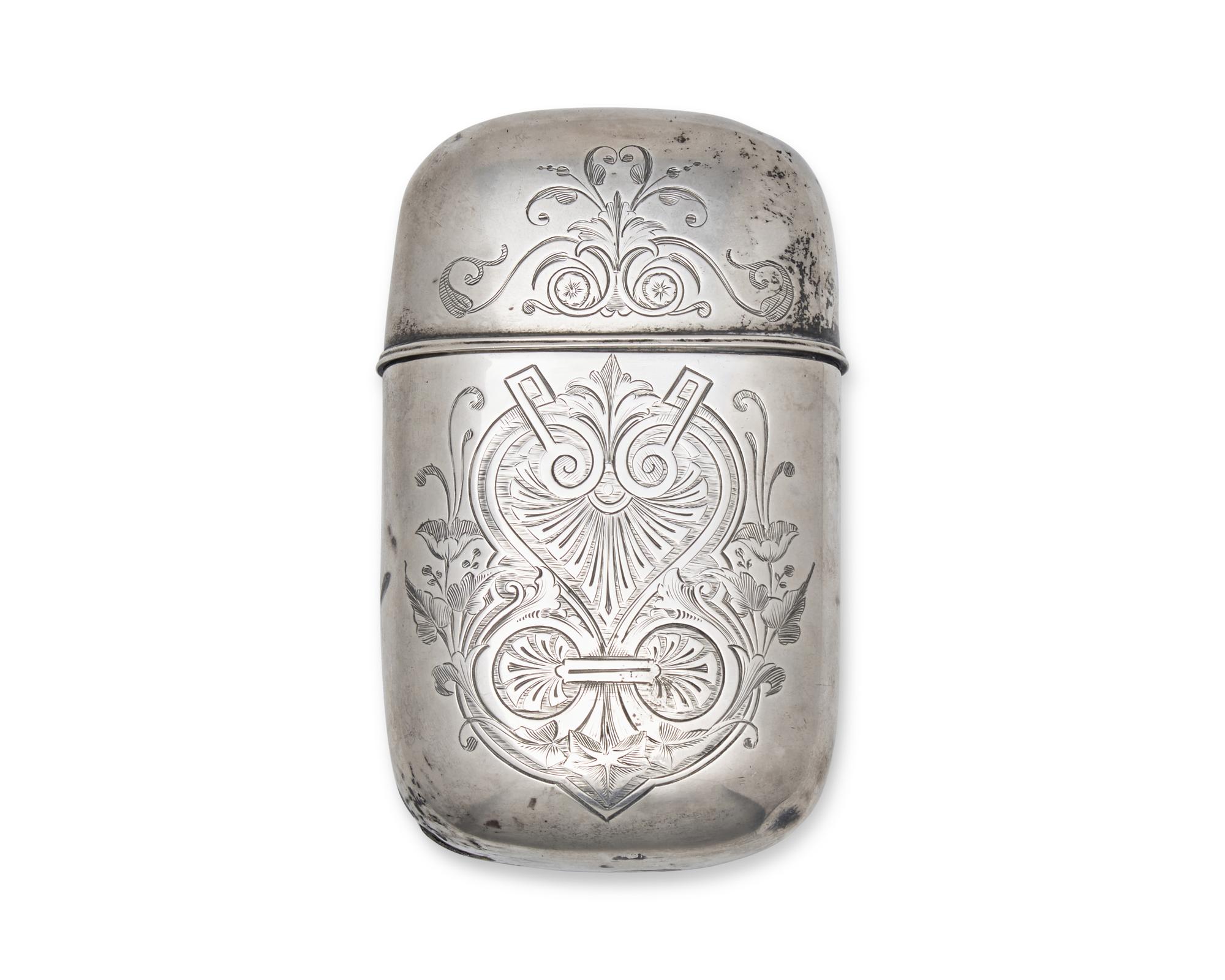A Silver Presentation Flask for William S. Bond (1839-1892)
