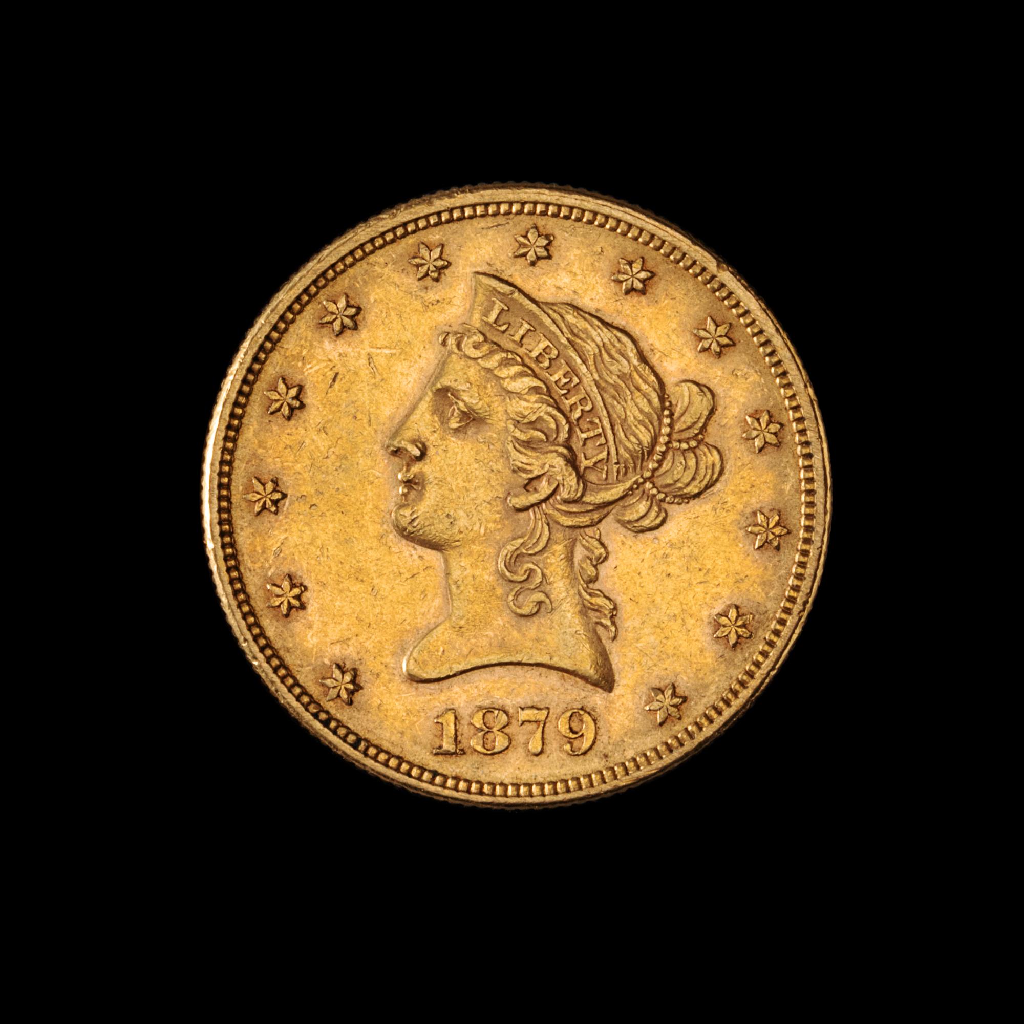 A United States 1879 Liberty Head $10 Gold Coin