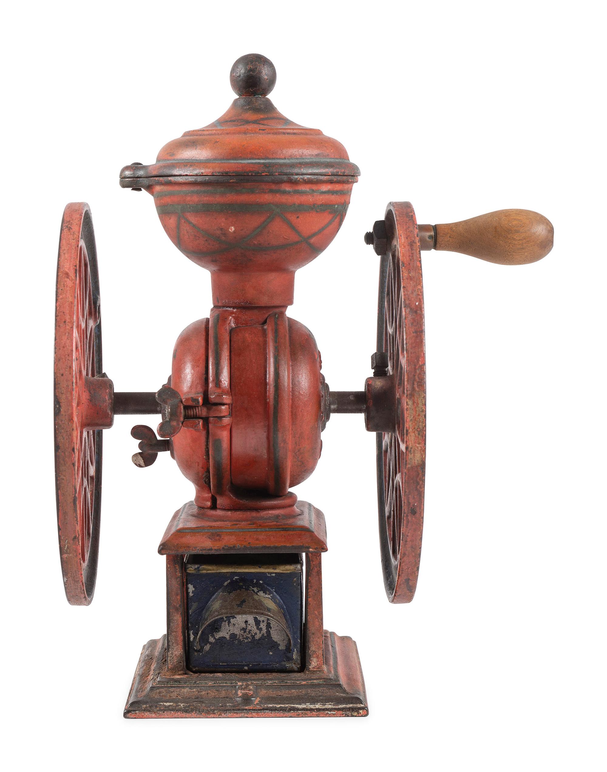 A Lane Brothers No. 12 Swift Double-Wheeled Coffee Grinder