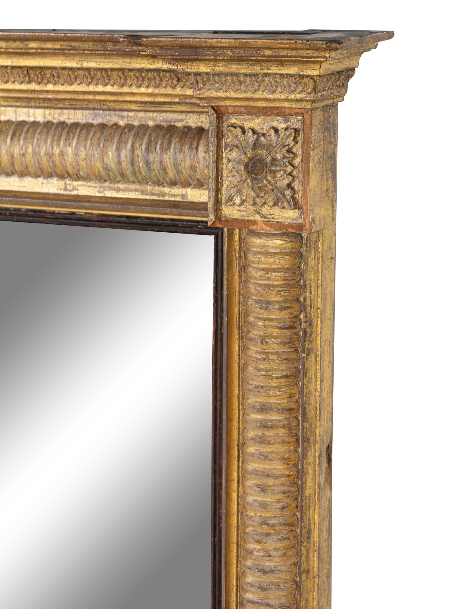 A Regency Giltwood Overmantel Mirror