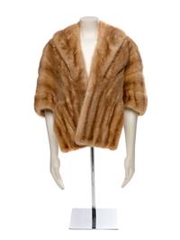 A Light Tan Mink Shrug