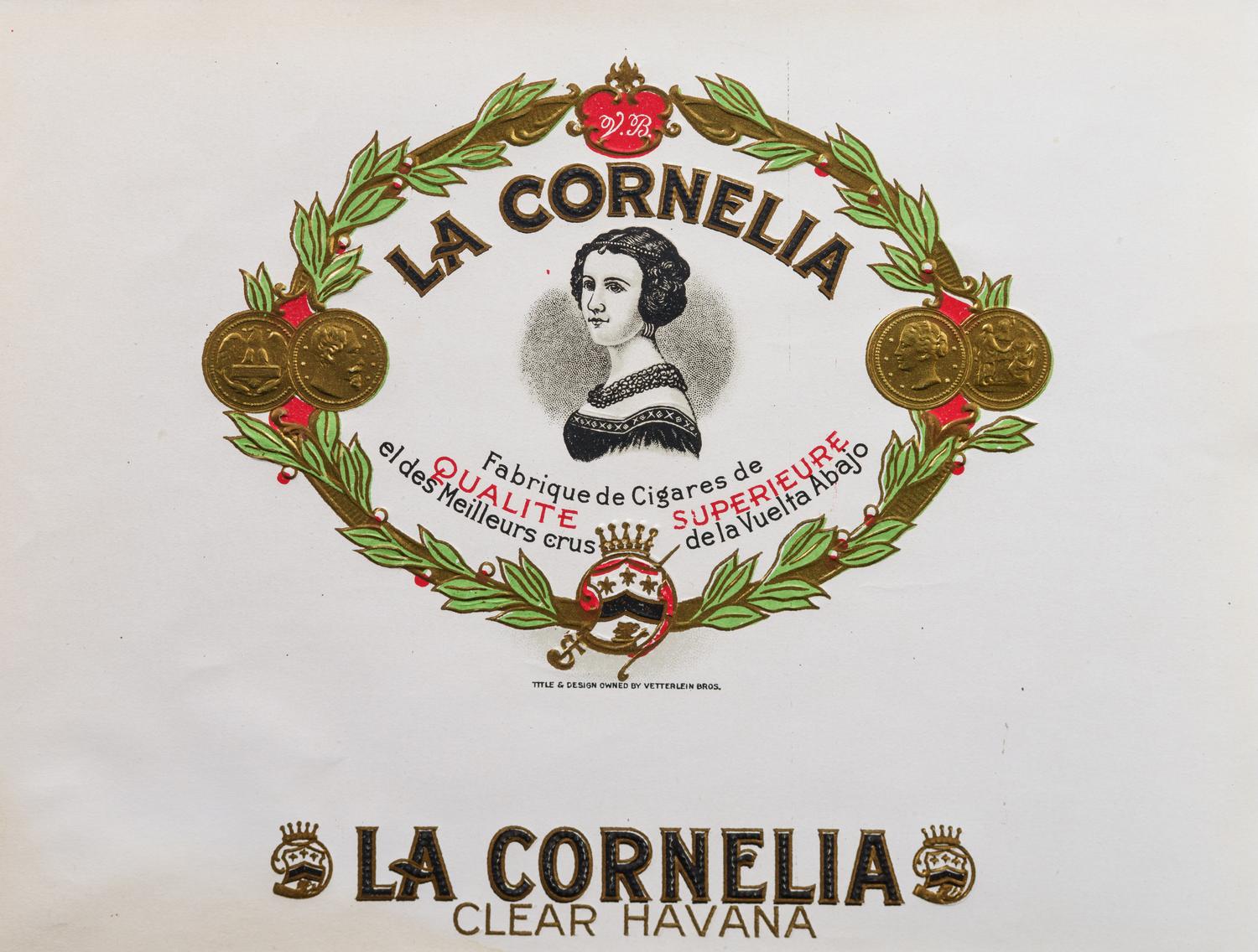 A Collection of Printed and Embossed Cigar Box Paper Labels and Advertising Cards