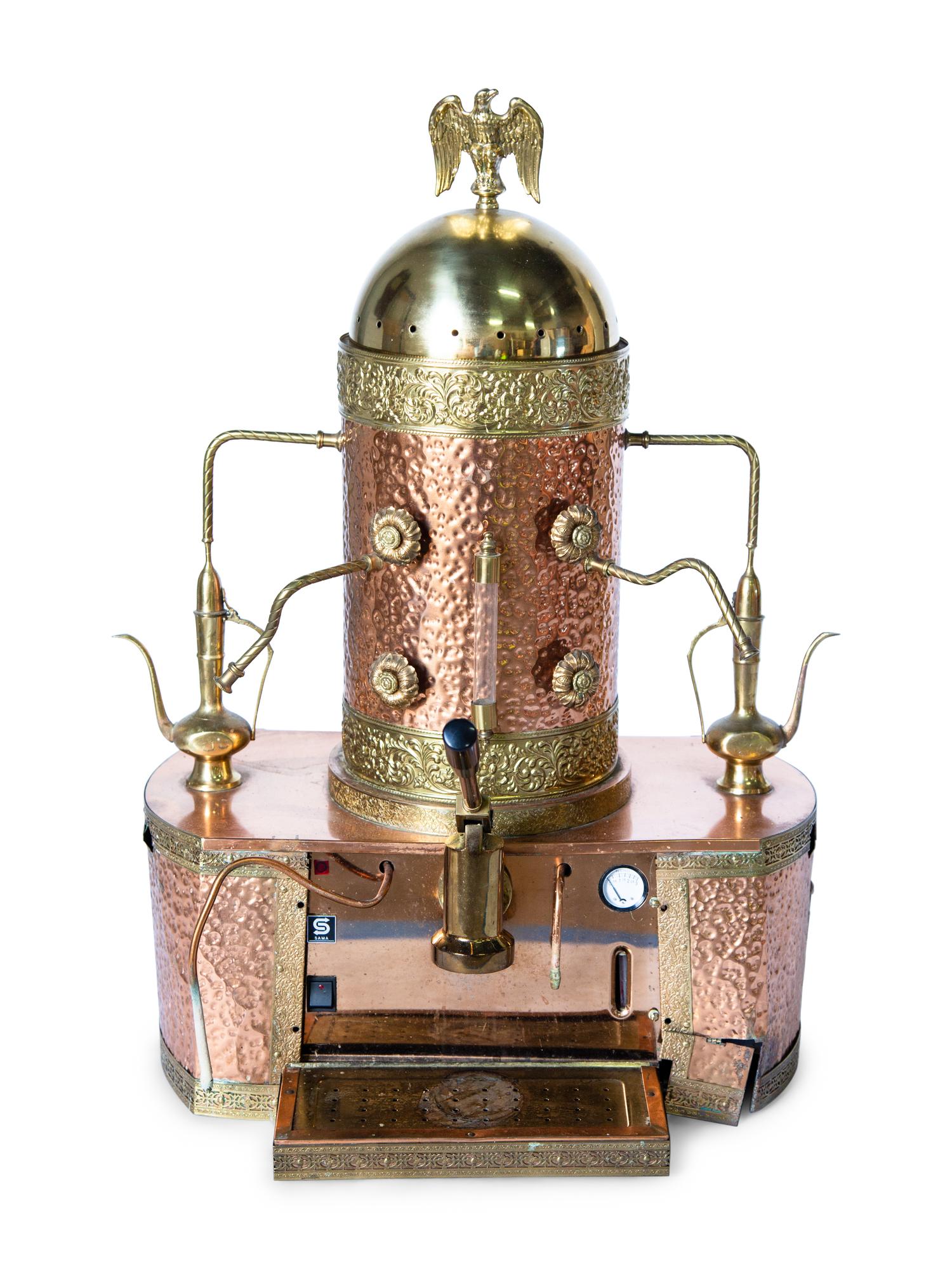 A Gaggia Orione Copper Espresso Machine — 20TH CENTURY