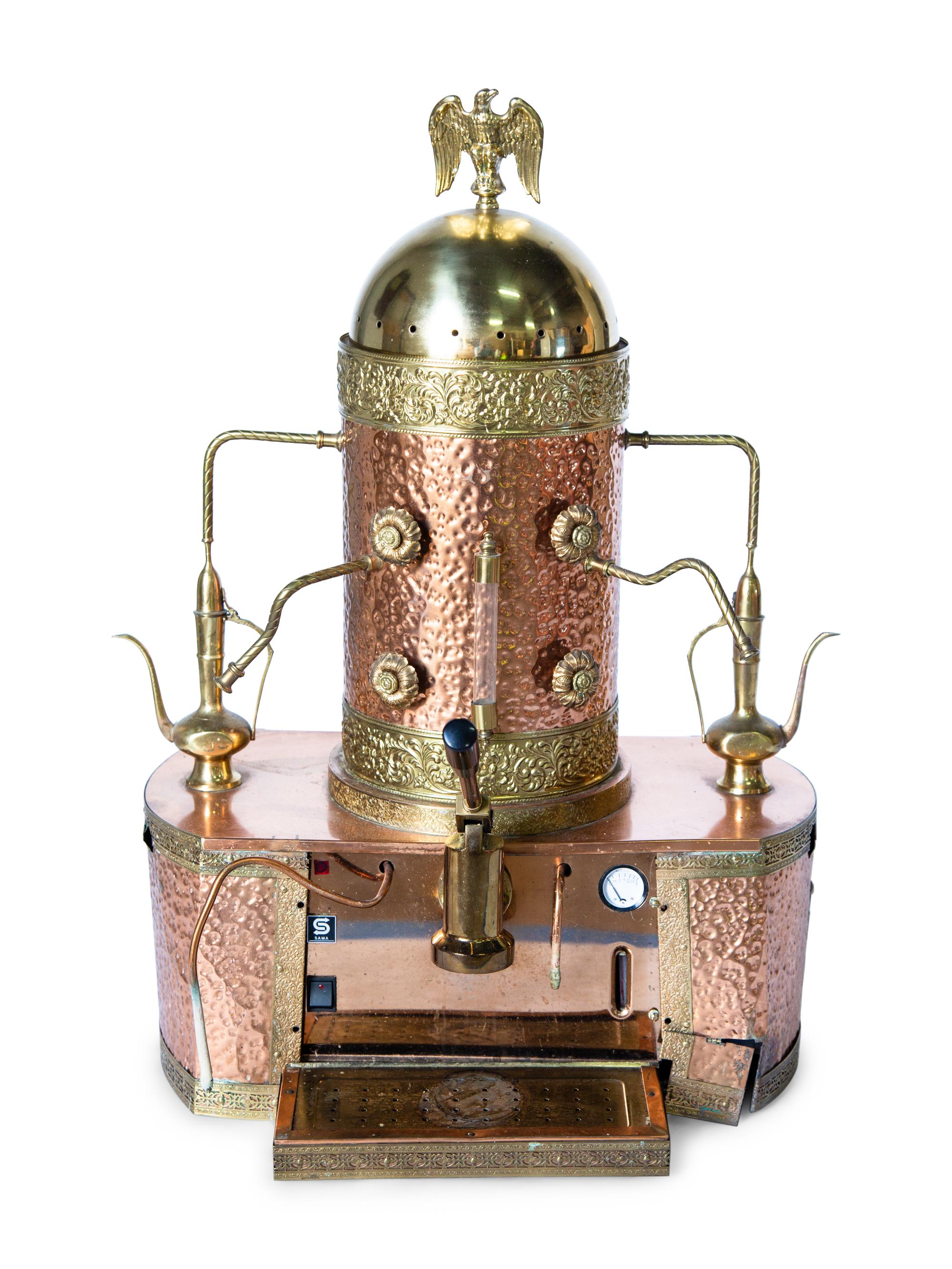 A Gaggia Orione Copper Espresso Machine — 20TH CENTURY
