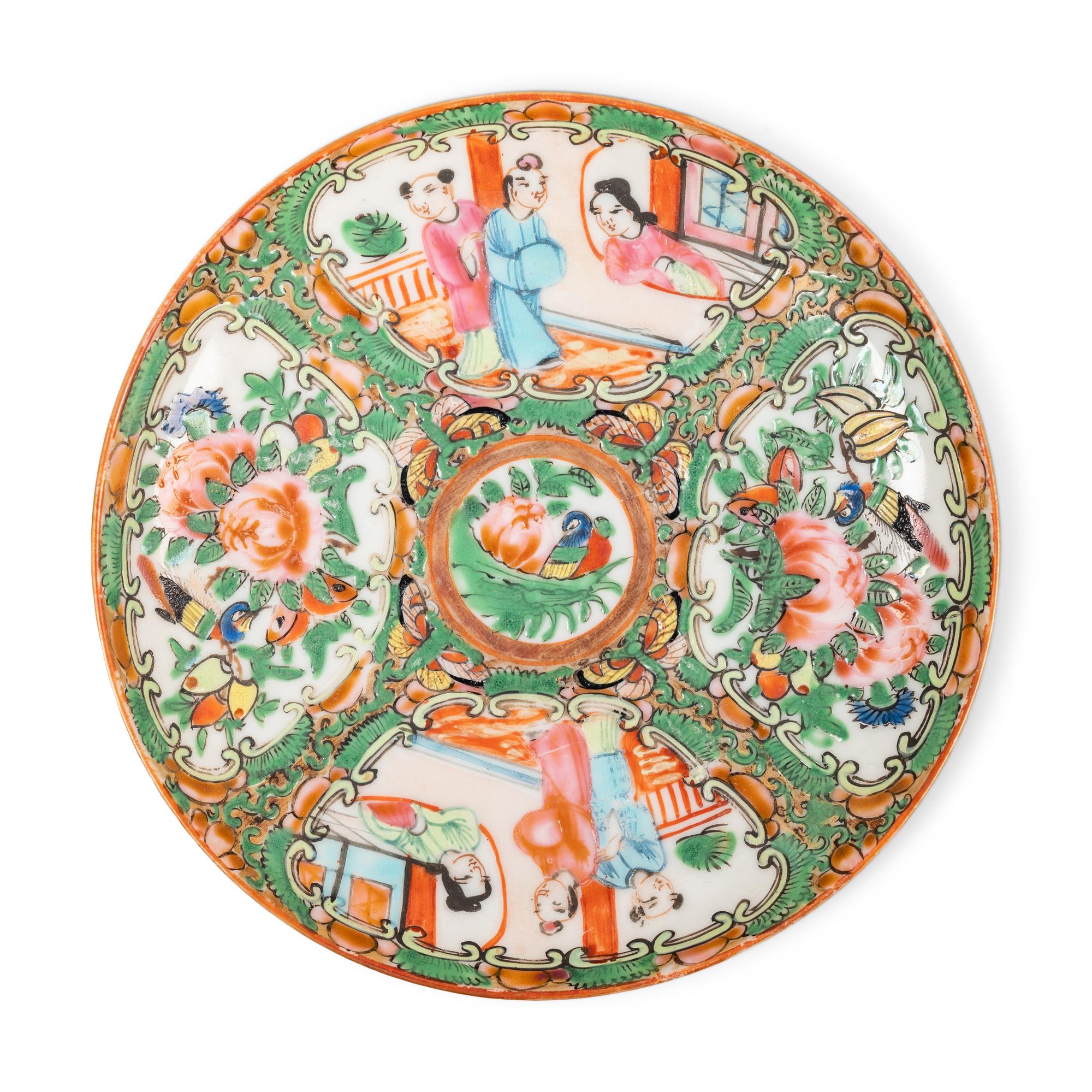 25 Chinese Export Rose Medallion Porcelain Wares