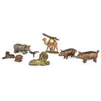 Twelve Cast Iron Animal Figures