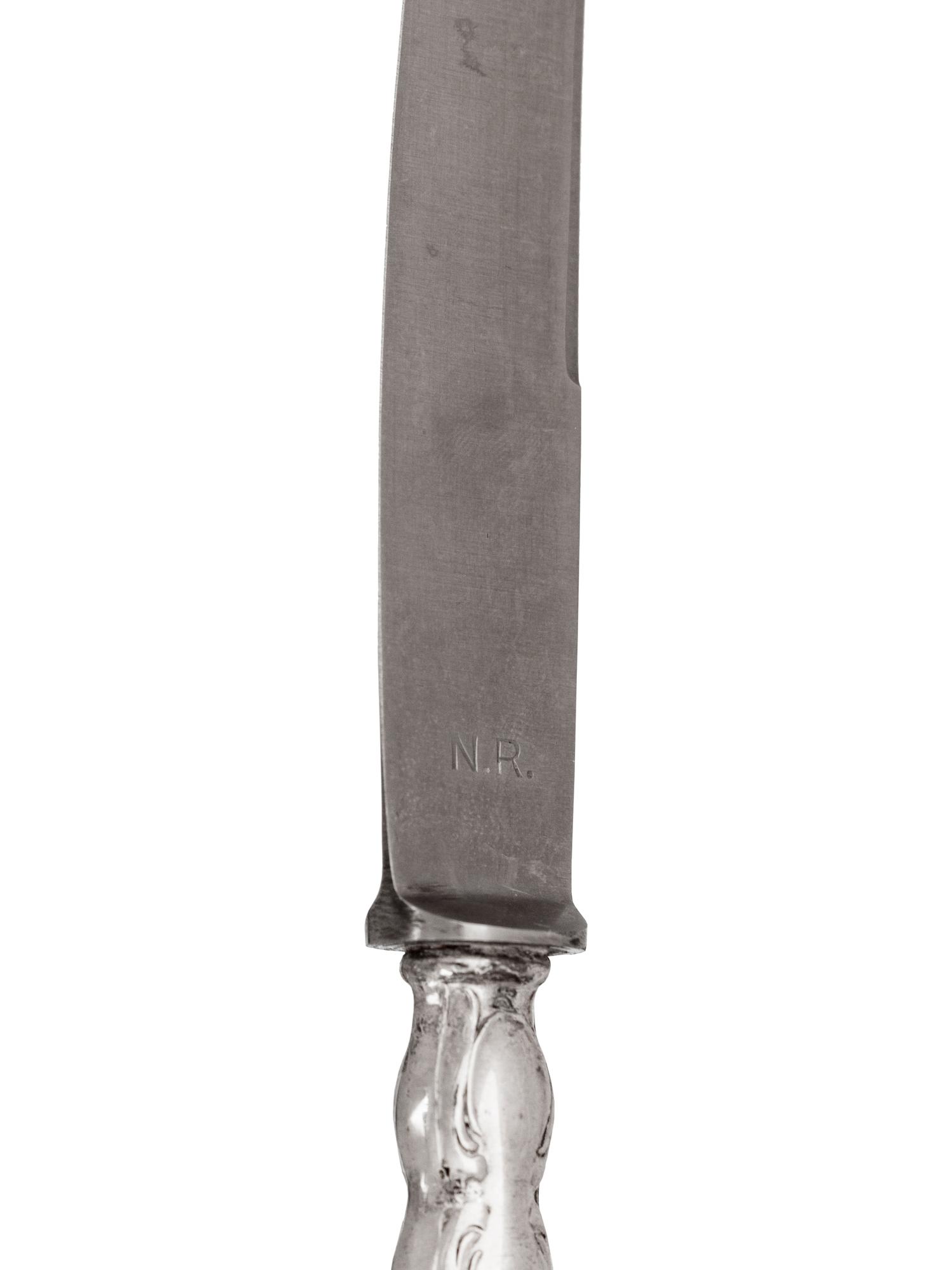A Set of German Silver Dessert Flatware