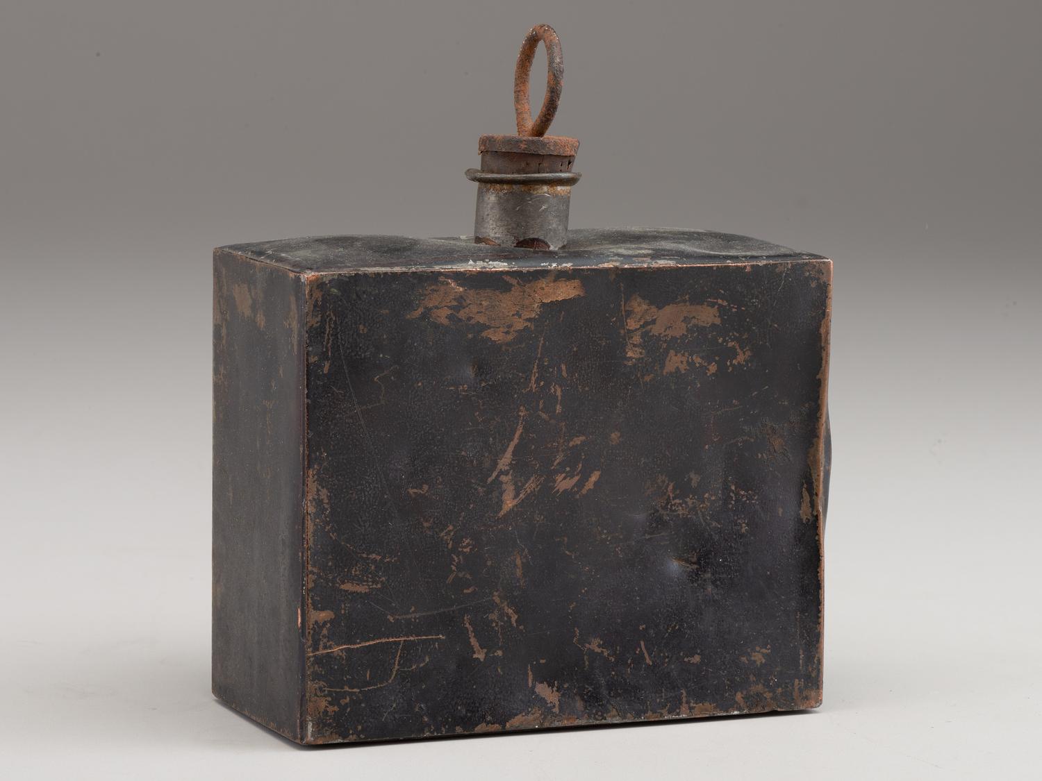 [CIVIL WAR -- Medicine]. Government issued whiskey tin.