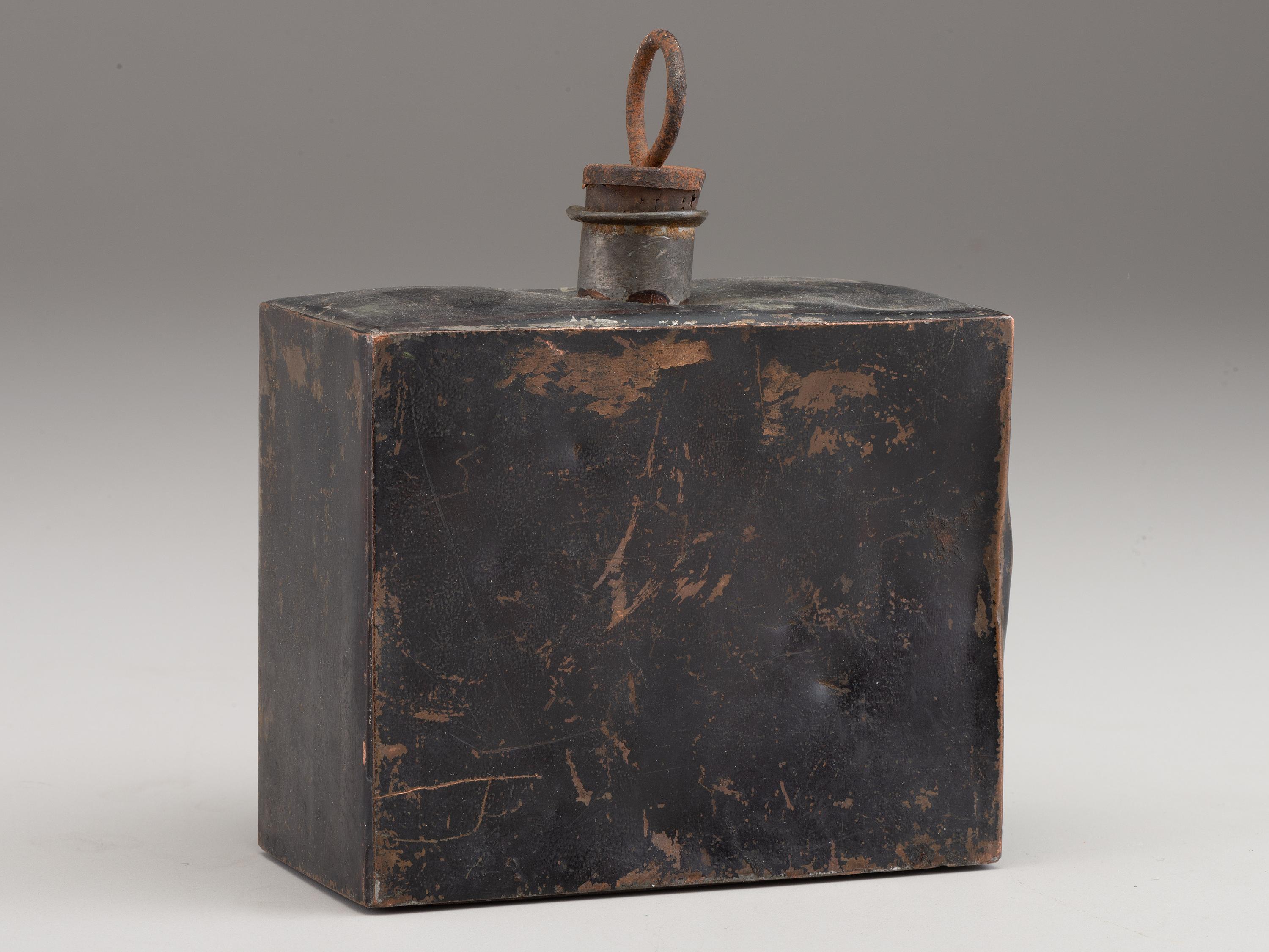[CIVIL WAR -- Medicine]. Government issued whiskey tin.