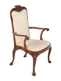 A Pair of Continental Mahogany Armchairs — 19TH/20TH CENTURY