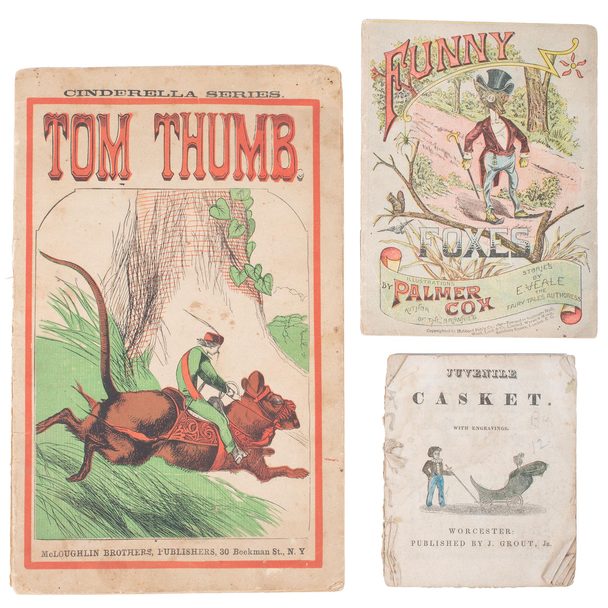 [GENERAL AMERICANA]. A group of 16 items, highlighted by children's books and ephemera, comprising: