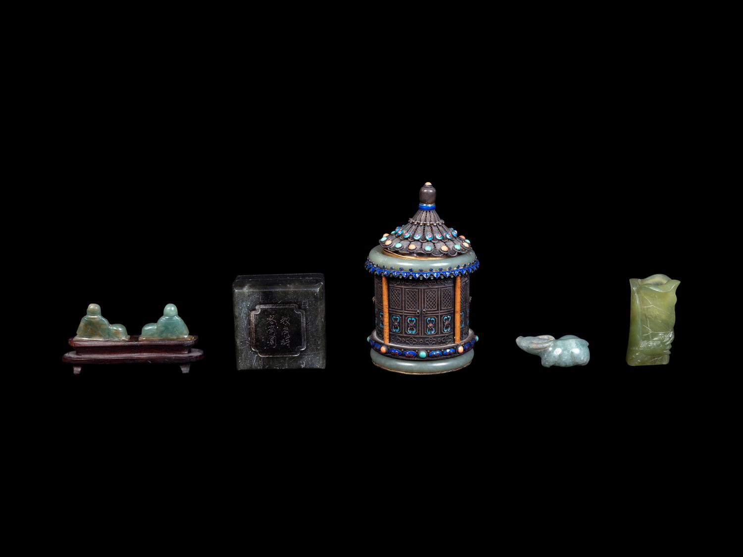 Six Chinese Jade and Jadeite Articles