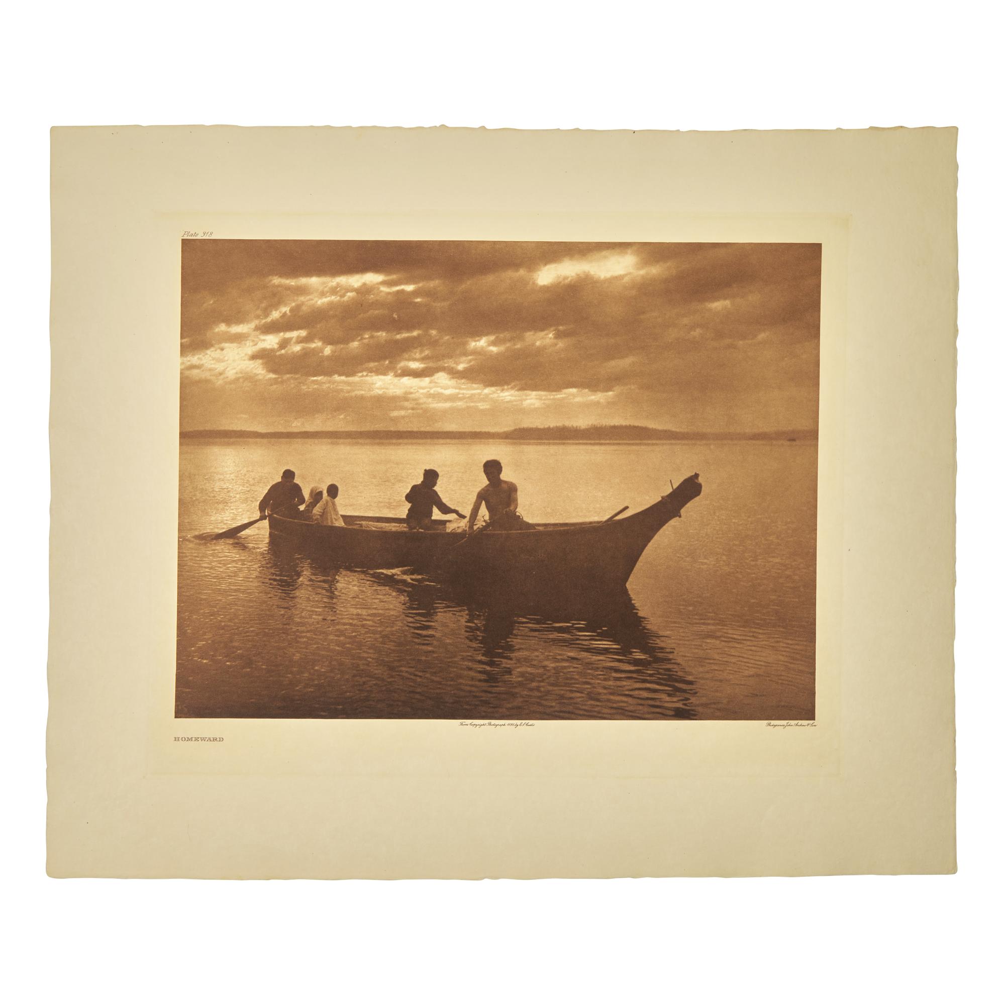 Edward Curtis (American 1868-1952) — Homeward Plate 318