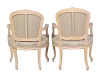 A Set of Four Louis XV Style Painted Fauteuils