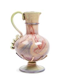 A Rare Calcedonio Glass Pitcher Height 12 inches. — MURANO, CIRCA 1870