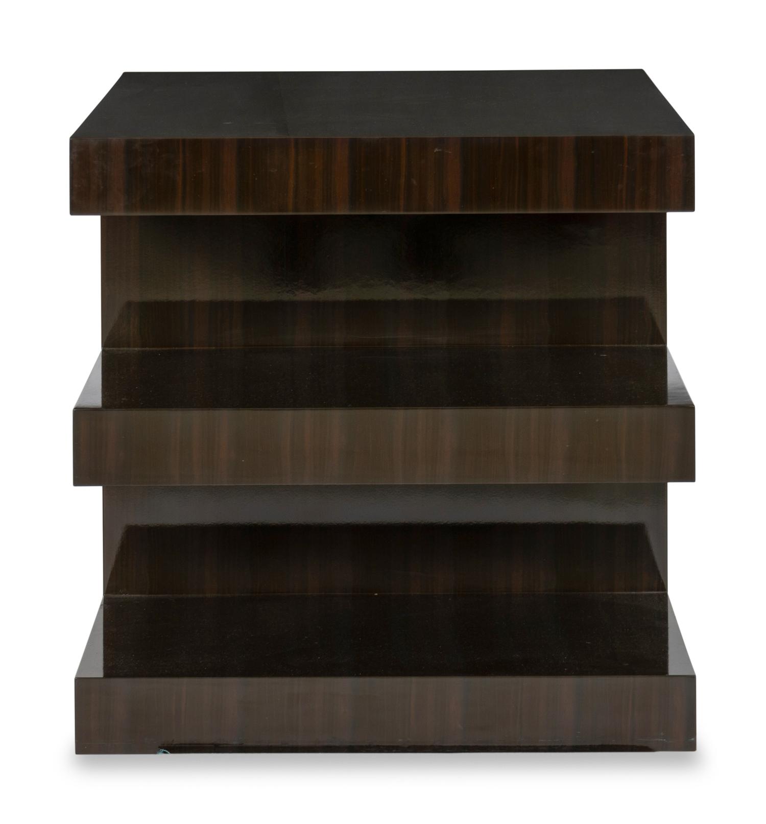 A Powell and Bonnell Macassar Ebony Epsilon Side Table
