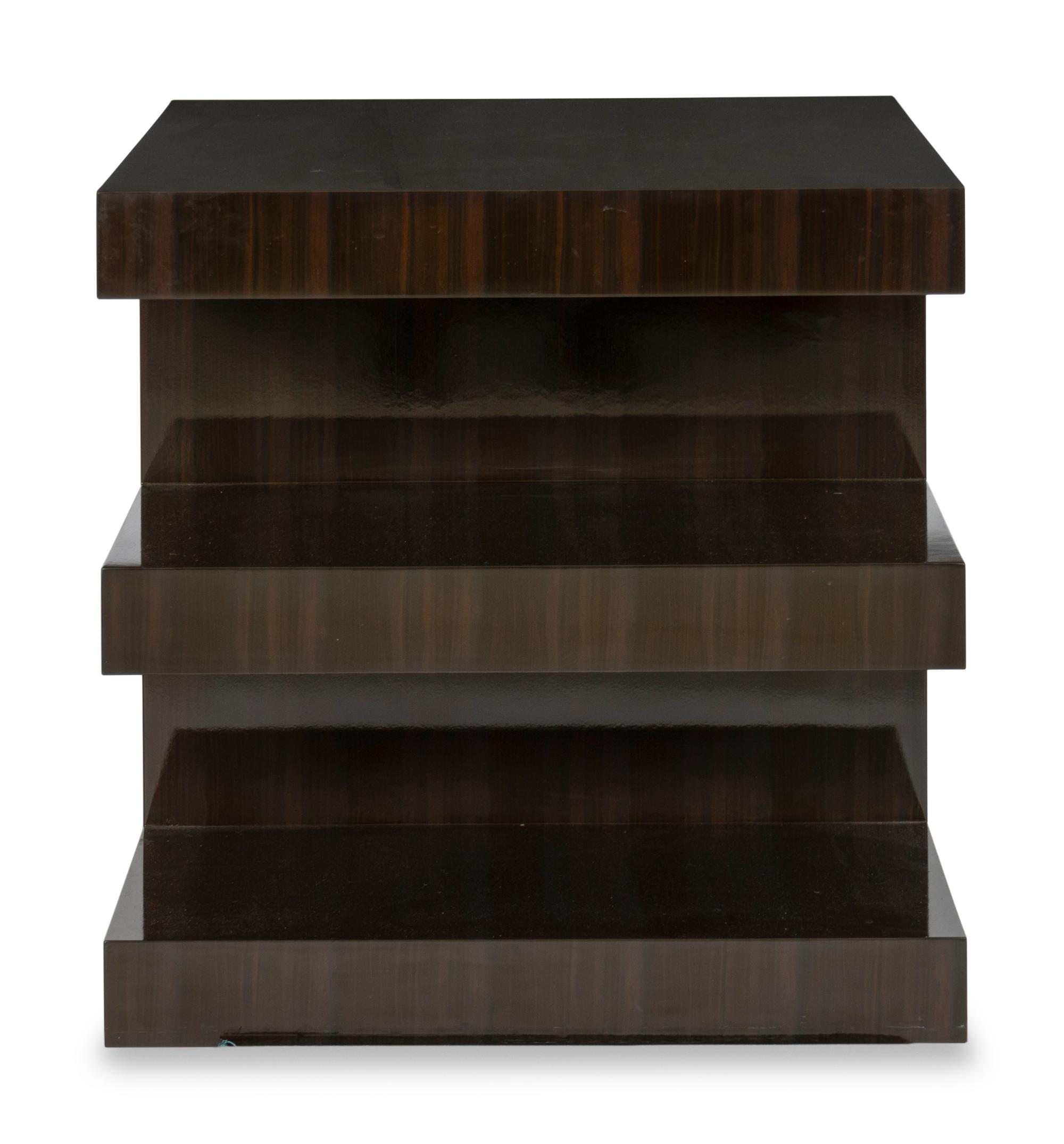 A Powell and Bonnell Macassar Ebony Epsilon Side Table