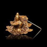 A Chinese Gold 'Immortal' Hairpin, Tiaoxin, Ming Dynasty 明 麻姑獻壽金挑心
