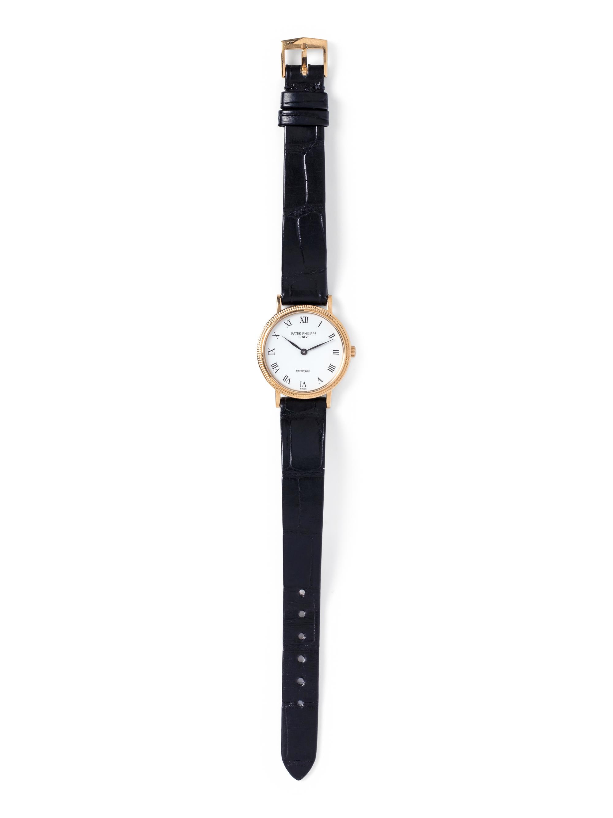 PATEK PHILIPPE, TIFFANY & CO., 18K YELLOW GOLD REF. 4819 'CALATRAVA' WRISTWATCH