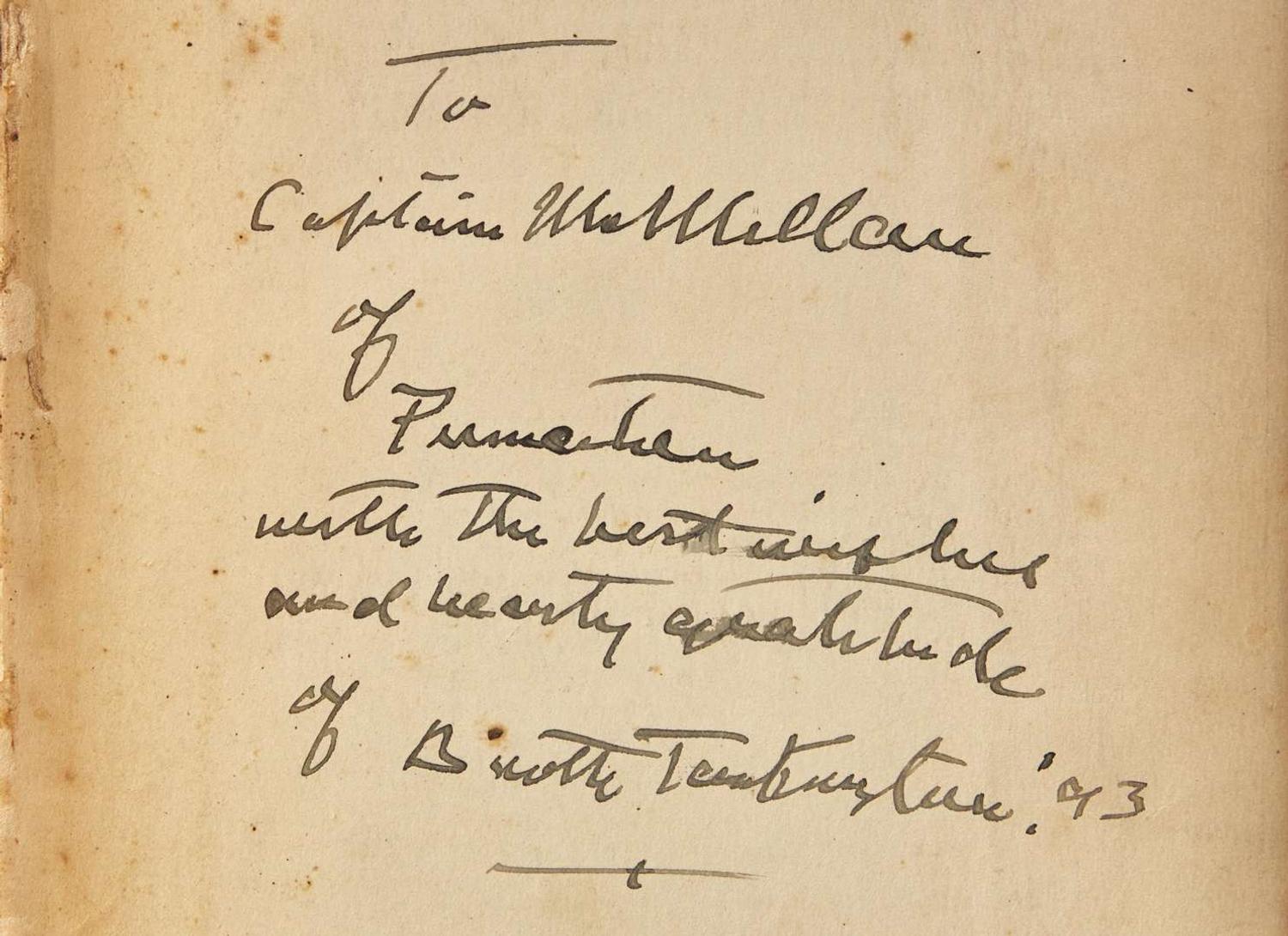 [Literature] Tarkington, Booth: Group of 4 Inscribed First Editions