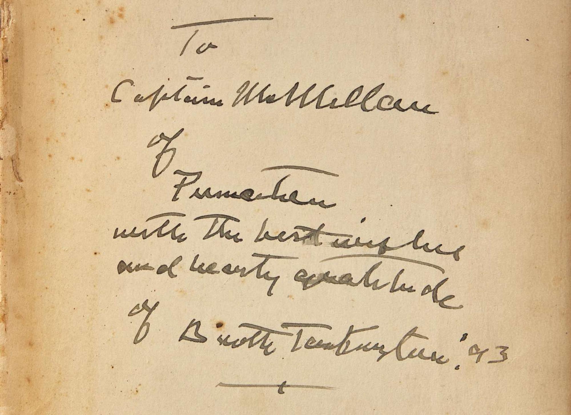 [Literature] Tarkington, Booth: Group of 4 Inscribed First Editions
