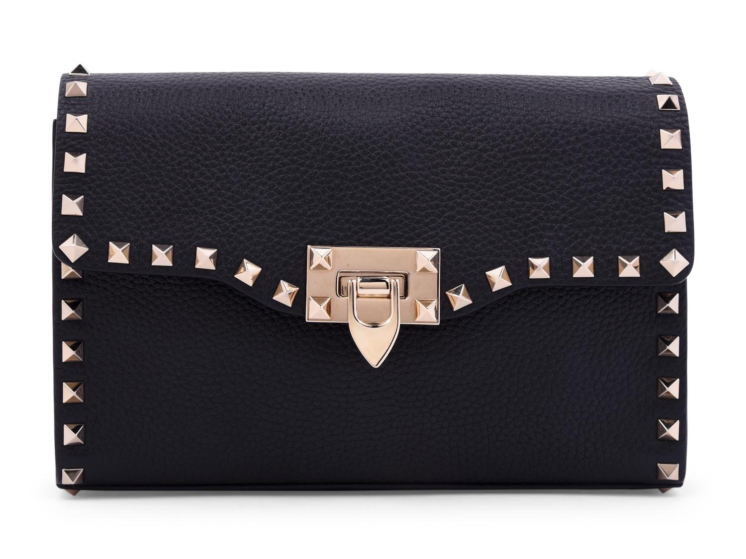 Valentino Rockstud Leather Shoulder Bag, 2000s