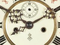 A Continental Walnut Regulator Clock