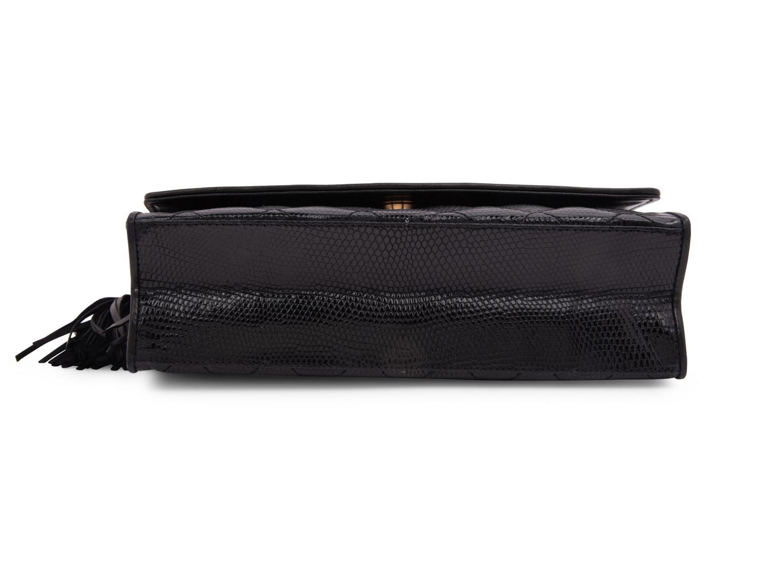Chanel Quilted Lizard Flap Bag, 1989-91