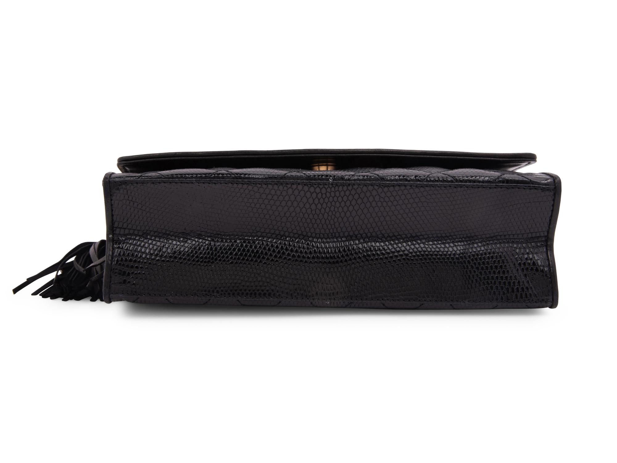 Chanel Quilted Lizard Flap Bag, 1989-91