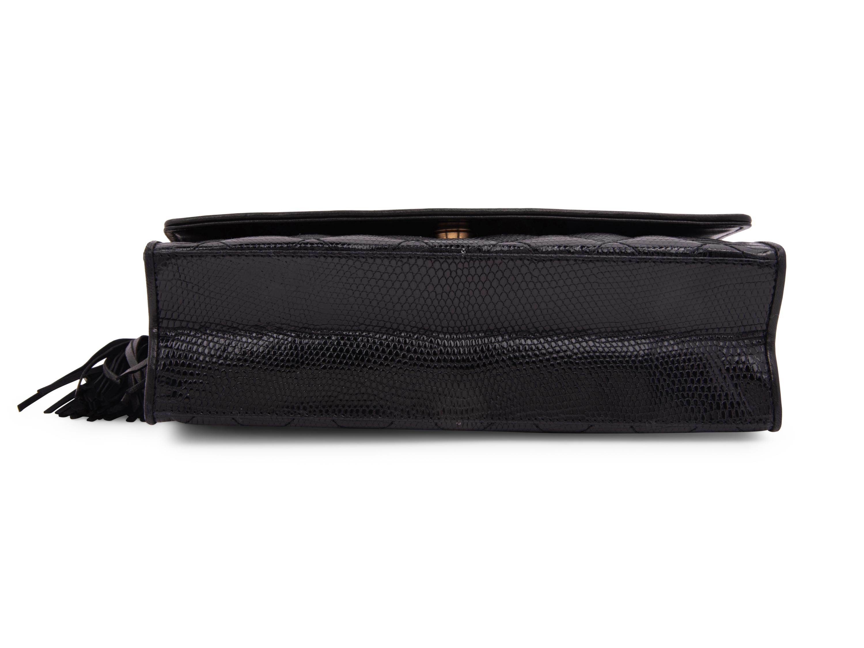 Chanel Quilted Lizard Flap Bag, 1989-91
