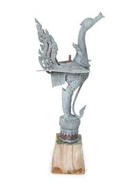 A Thai Patinated Cast Metal Garden Ornament — 19th/20th Century