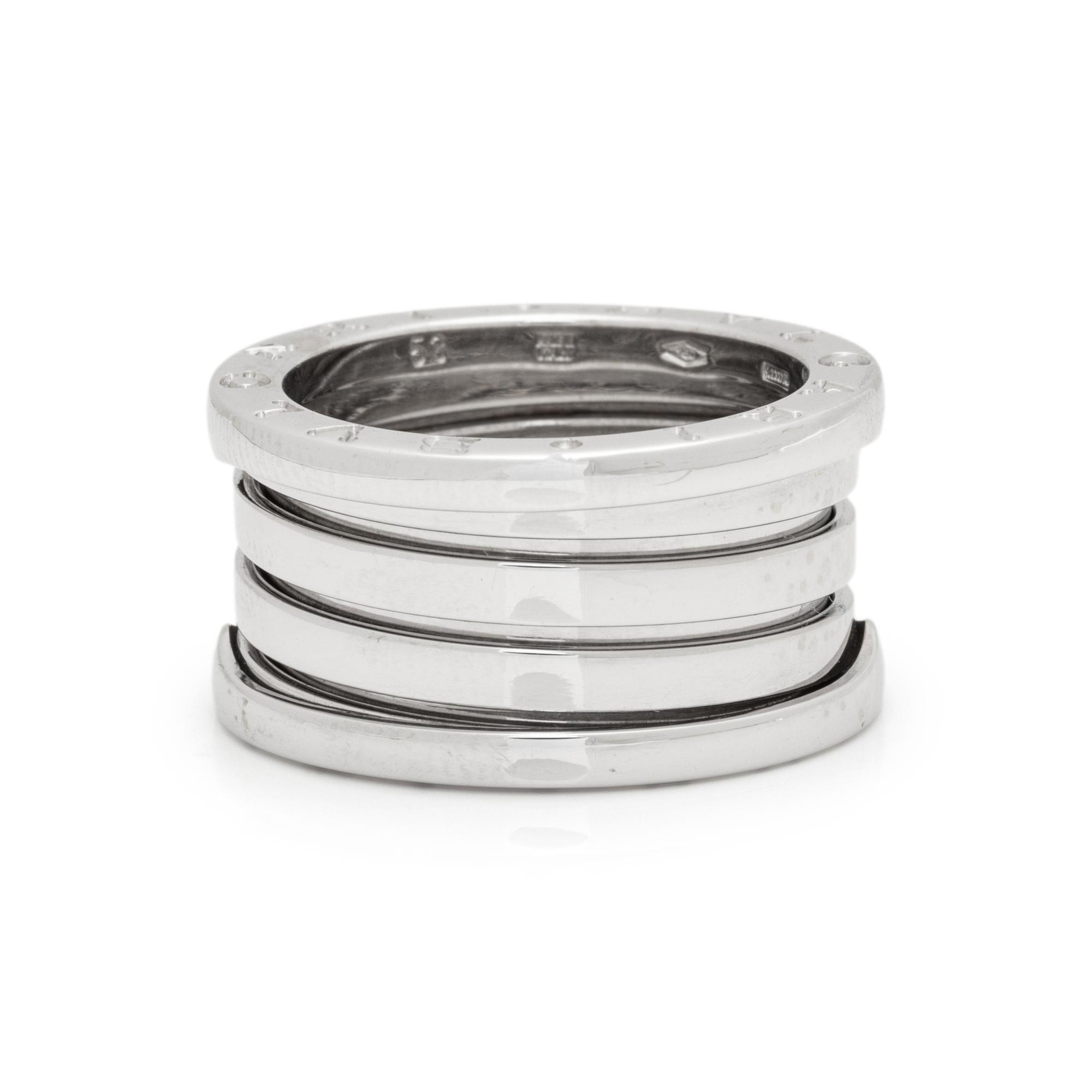 BULGARI, WHITE GOLD 'B.ZERO1' RING