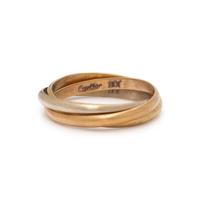 CARTIER, TRICOLOR GOLD 'TRINITY' RING