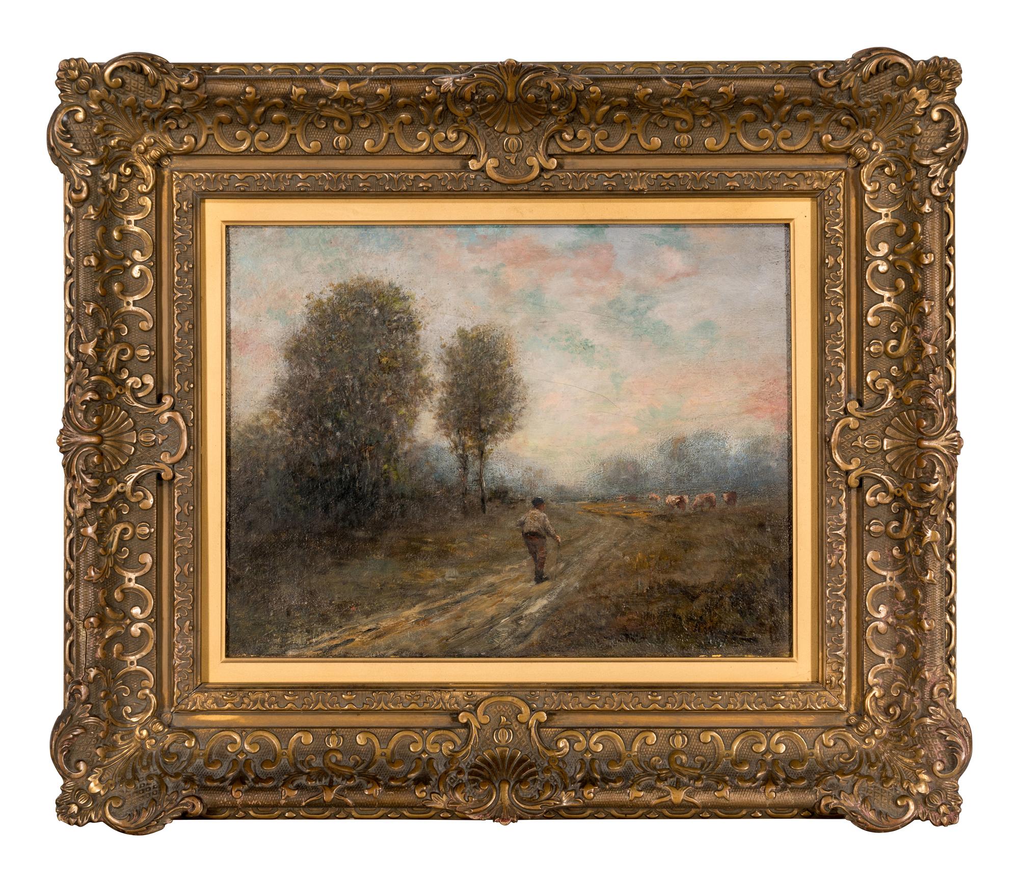Peasant on a Country Lane