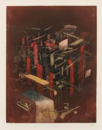 Roberto Matta, (Chilean, 1911-2002), Untitled (three plates from Hom'mere III, L'Ergonaute), 1977-76