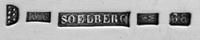 Three Continental Silver Basting Spoons, Likely German, 19th Century, each having a downturned Hanoverian handle, one example with an a