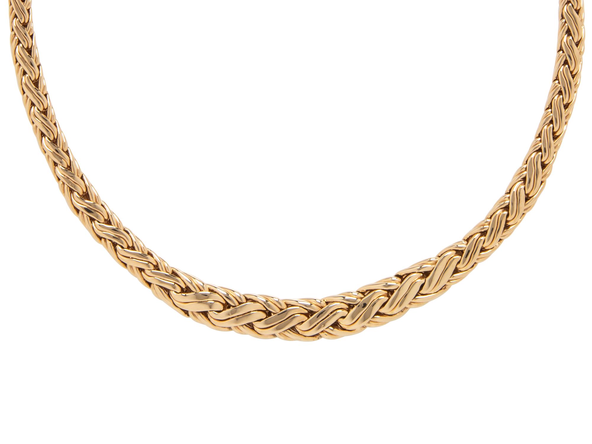 TIFFANY & CO., YELLOW GOLD NECKLACE