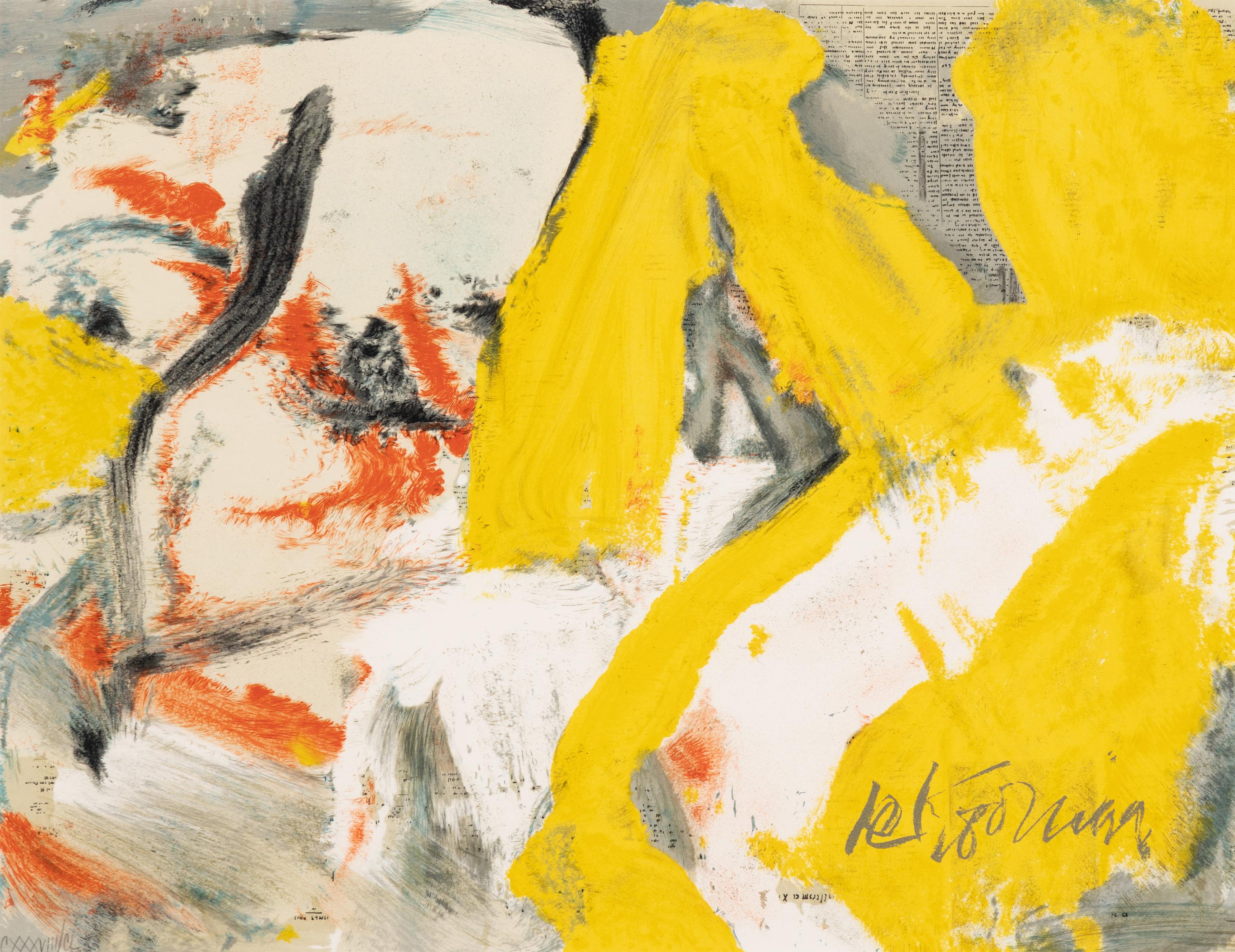Willem de Kooning (American/Dutch, 1904-1997) — The Man and the Big Blonde, 1982