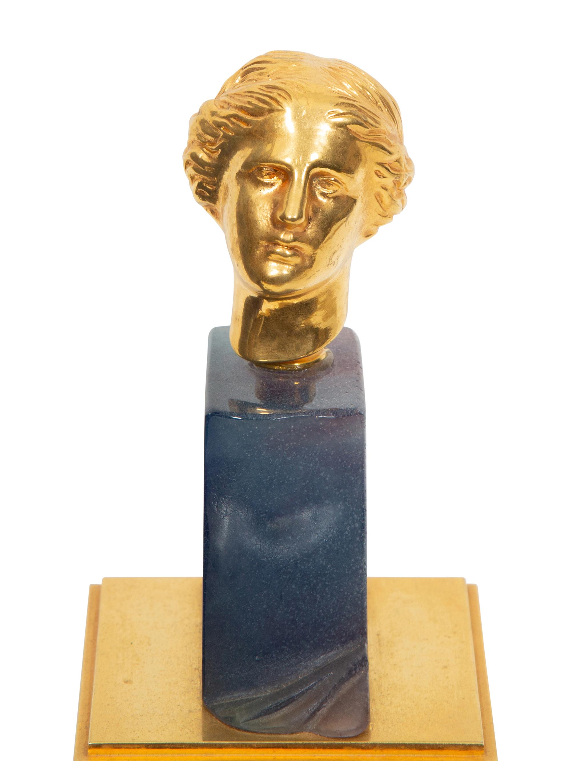 A Daum Pâte de Verre and Bronze Sculpture, Le désir hyperrationnel