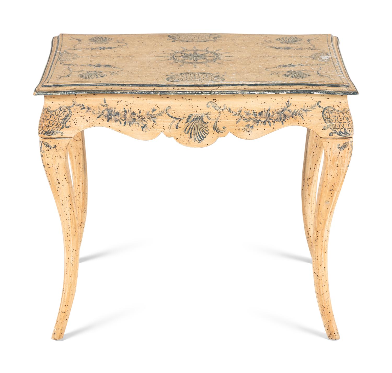 A Venetian Style Painted Side Table