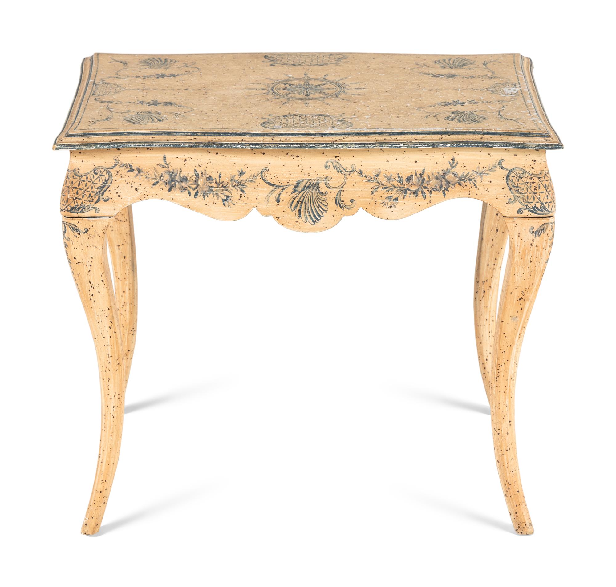 A Venetian Style Painted Side Table