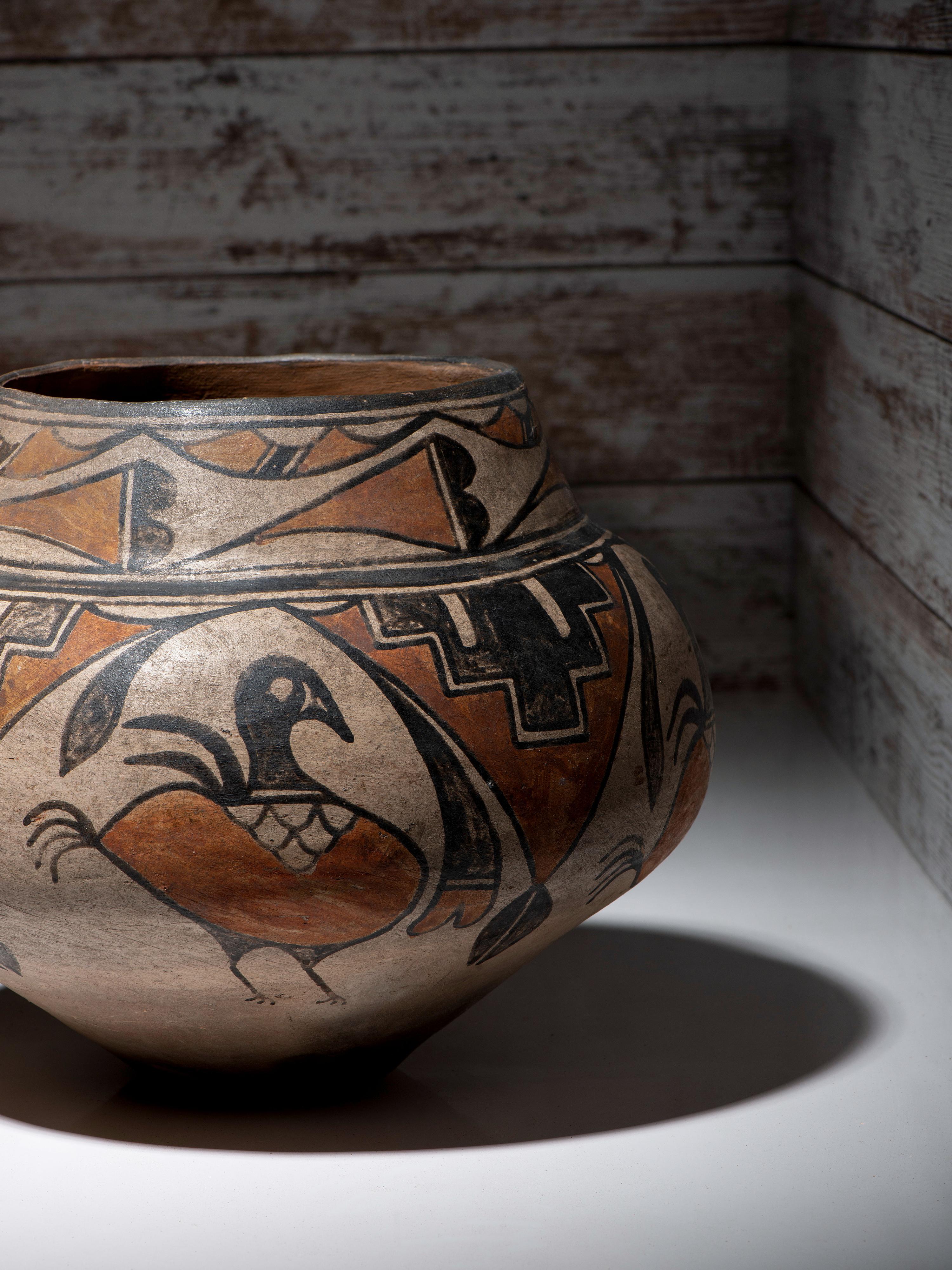 Polychrome Pottery Olla