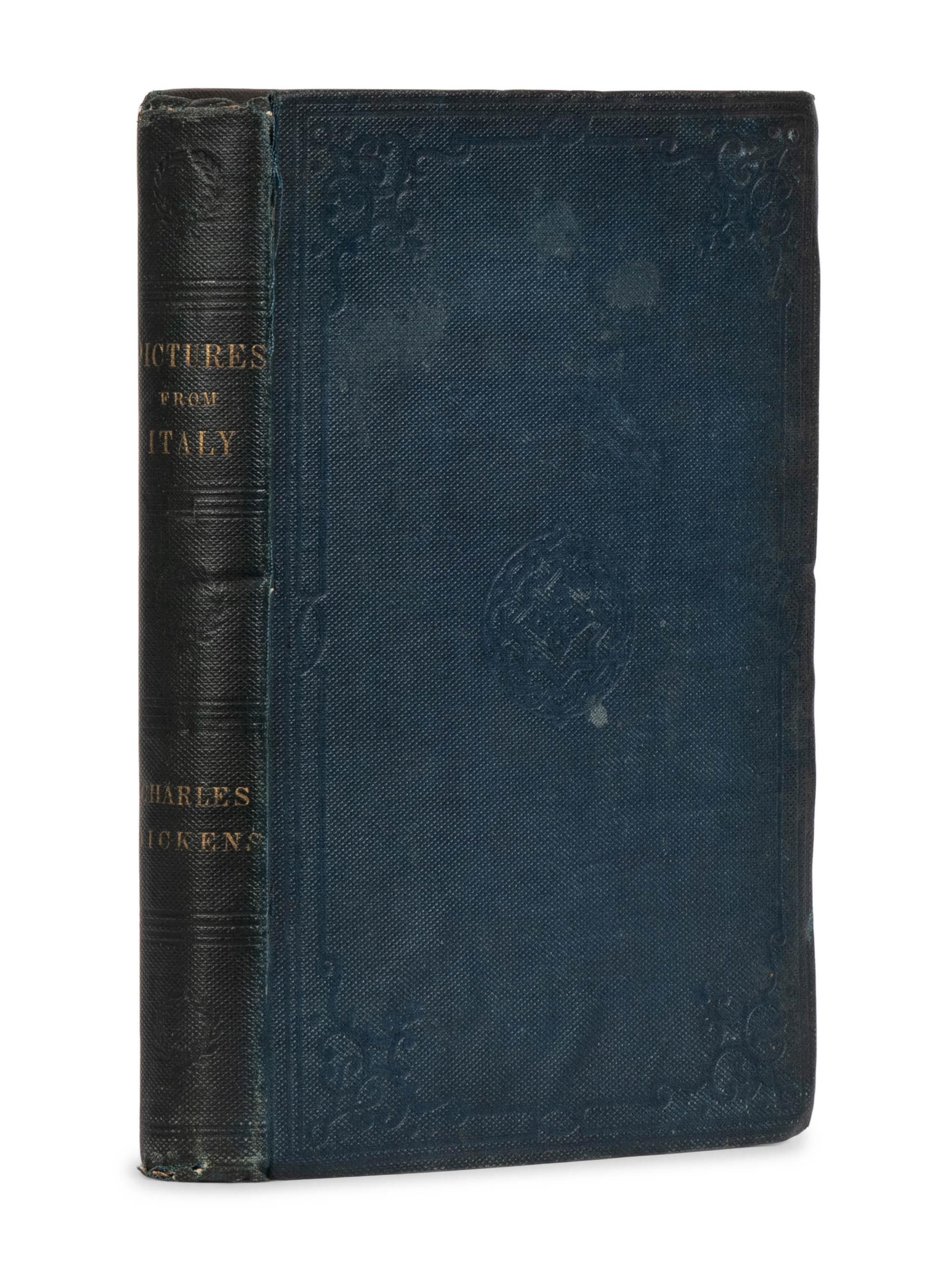 DICKENS, Charles (1812-1870). Pictures From Italy . London: Bradbury & Evans for the Author, 1846.