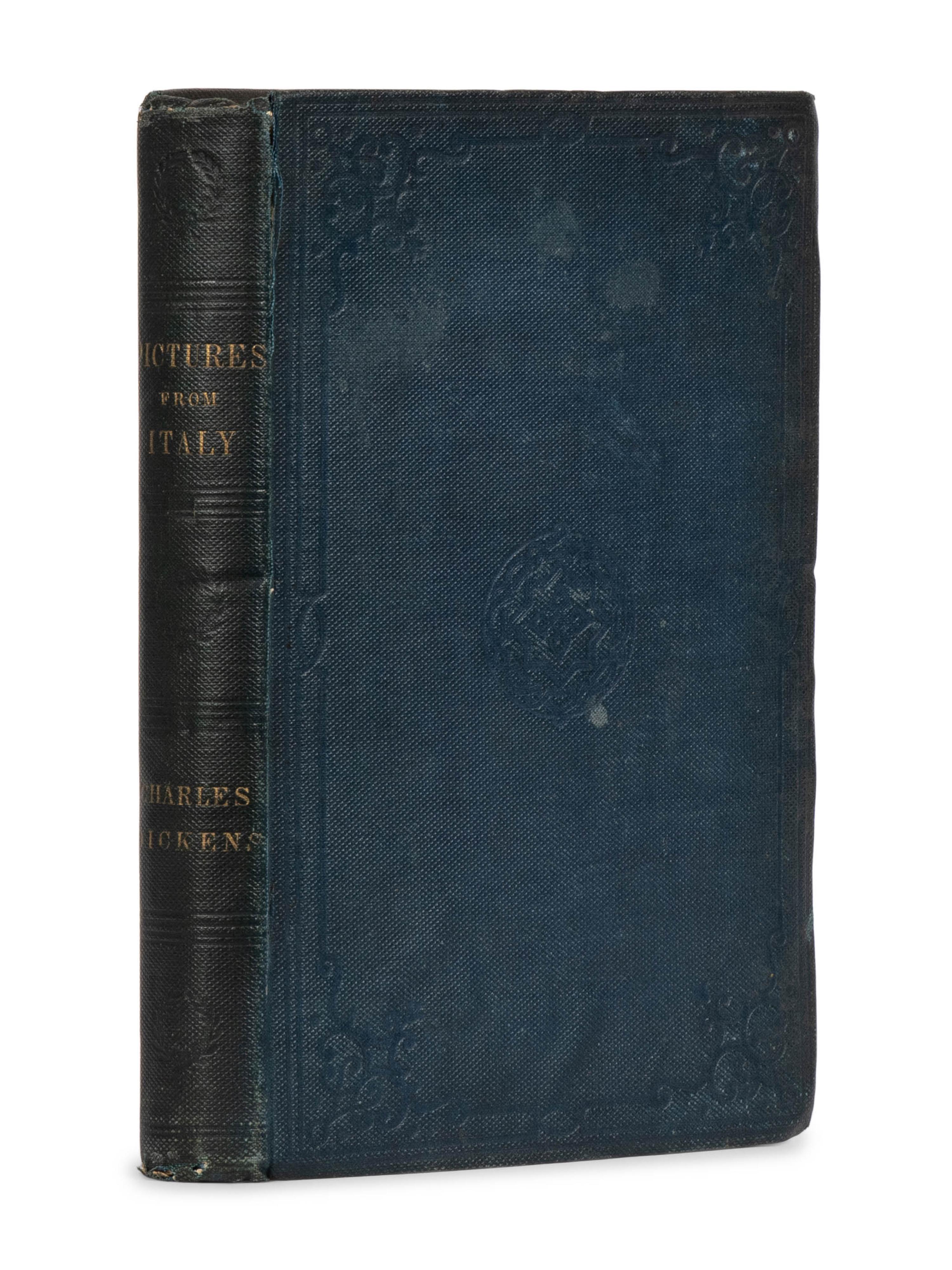 DICKENS, Charles (1812-1870). Pictures From Italy . London: Bradbury & Evans for the Author, 1846.