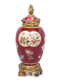 A Continental Gilt Bronze Mounted Chinese Porcelain Vase